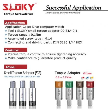 Sloky ダイビングウォッチ用トルクドライバー